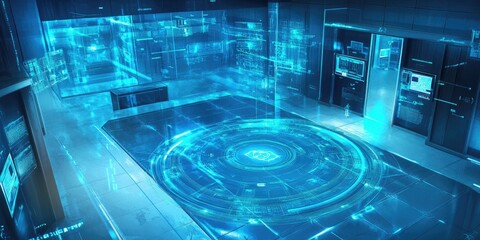 Aufkleber - A Zero Trust framework visualization featuring segmented security zones and access controls.