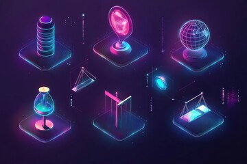 Poster - Icons of legal scales and security highlight ethical governance in AI technology.