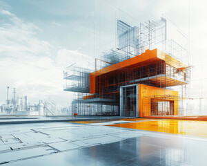 Poster - Innovative architectural visualization showcasing modern design elements