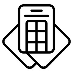 Sticker - Catalogue Line Icon