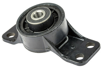 black automotive part with bearing isolated with transparent background