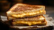 © Diki - A perfectly toasted grilled cheese sandwich with melted cheese