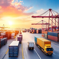 Poster - Cargo management, freight coordination, team collaboration, communication, strategic planning, organized workflow