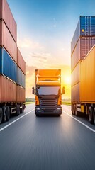 Poster - Cargo management, freight documentation, paperwork, digital records, smart tracking, detailed reports