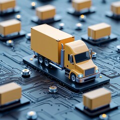 Poster - cargo management, freight software, intuitive interface, process flow, technology-focused solutions