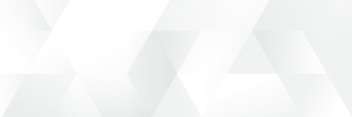 Wall Mural - abstract white geometric banner design background.