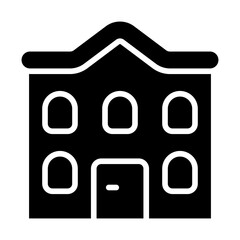 Poster - Canal Houses Solid Icon