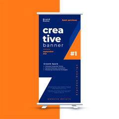 Wall Mural - professional rollup standee display page banner design