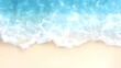 © PixelNest - Ocean waves gently lapping on a sandy beach, tropical sunlight, summer vacation backdrop