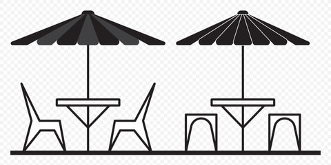 Poster - terrace icon. terrace icon isolated on transparent background. modern and editable terrace icon. sim
