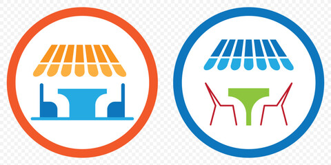 Poster - terrace icon. terrace icon isolated on transparent background. modern and editable terrace icon. sim