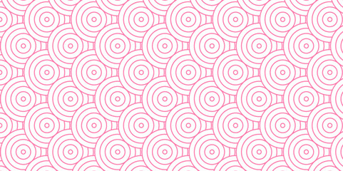 Poster - overlapping pattern with transform effect. abstract pattern wave lines pink spiral white background.