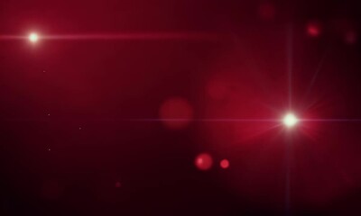 Wall Mural - dark red blurred lights and sparkling particles create a glowing, magical 4k background. perfect for