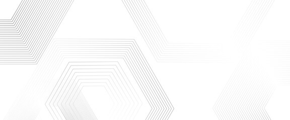Poster - Vectors Geometric abstract background with blue hexagons.