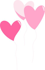 Wall Mural - Valentine Love Balloon