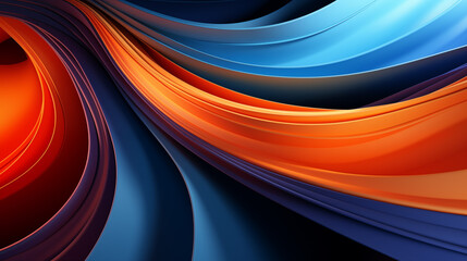 Wall Mural - A blue and orange striped background