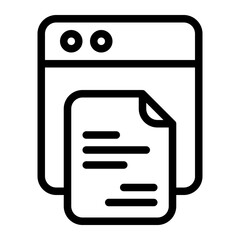 Browser Line Icon