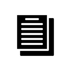 Poster - Document icon. Concept of paperwork, agreement, and contract.