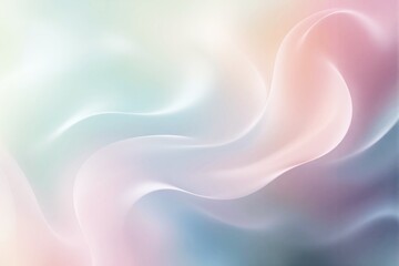 Poster - Abstract pastel gradient with soft flowing waves and a luminous background.