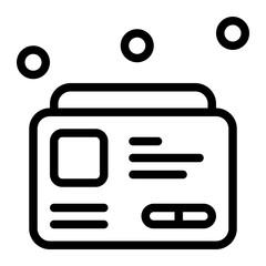 zip code line icon