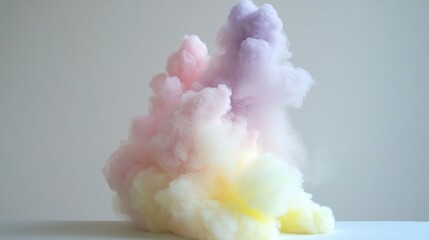 Poster - Pastel Colored Cotton Candy Cloud Formation