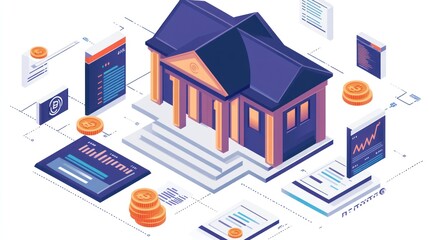 Poster - Bitcoin Cryptocurrency Banking Digital Finance System