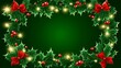 © co - Festive Holly Wreath Border: A Christmas Design