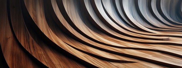 Poster - Elegant Wood Floor Texture, featuring refined lines and gentle color variations, enhancing interior design aesthetics and warmth.