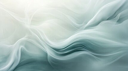 Poster - Abstract composition of flowing pastel waves, creating a dreamy and soothing visual with space for text.