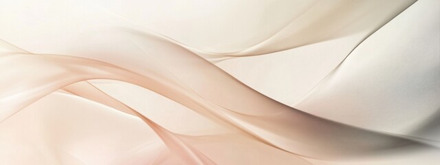 Poster - Serene Pastel Waves, an abstract design featuring soft curves and harmonious colors, evoking tranquility and gentle movement in any space