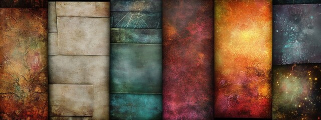 Poster - Diverse Digital Textures Collection, a rich assortment of themed designs for creative projects, enhancing visual storytelling and artistic expression