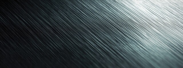 Poster - Brushed Metal Surface, intricate lines and subtle sheen create a visually striking texture, highlighting the beauty of industrial design