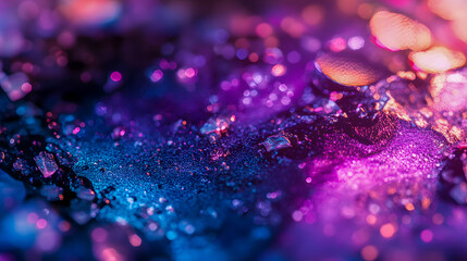 Poster - Vibrant Abstract Texture with Glowing Colors and Shimmering Particles Perfect for Backgrounds and Creative Projects