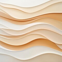 Poster - abstract sand dunes in warm desert tones, showcasing natural textures and minimalist aesthetic, draw