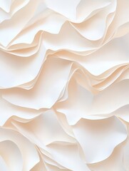 Poster - Abstract paper textures with clean, layered folds and neutral tones, adding a modern twist to minimalist depth and texture.