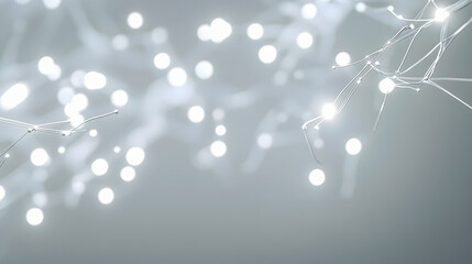 Poster - Delicate Bright Lights on a Soft Background Creating a Dreamy Atmosphere with a Touch of Whimsy and Elegance Perfect for Holiday or Celebration Themes