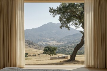 Aufkleber - Bedroom with a Stunning View