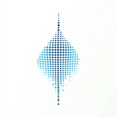 Poster - Abstract Blue Dotted Pattern Design Image