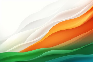 Aufkleber - Flowing dynamic colorful waves creating a modern abstract background
