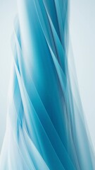 Poster - Flowing twisted blue cloth background, 3d rendering.