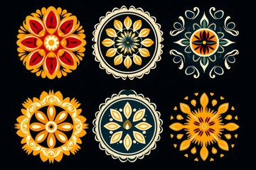 Poster - intricate floral patterns creating a captivating visual experience, perfect for adding an artistic t