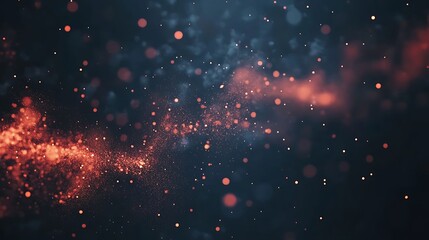 Poster - Abstract fiery particles. Background of fire. Possible use as a backdrop