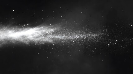 Aufkleber - Abstract cosmic dust explosion in dark space