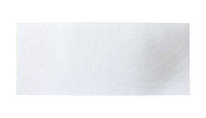 Fototapete - clean white paper sheet isolated background, blank plain rectangle paper for writing drawing crafting printing
