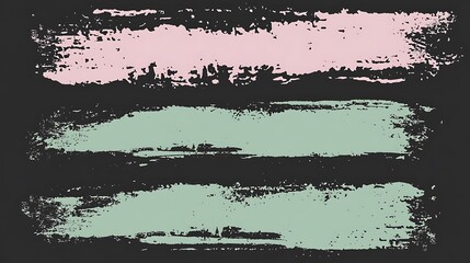 Poster - Abstract paint strokes, horizontal bands, color blocks, background design