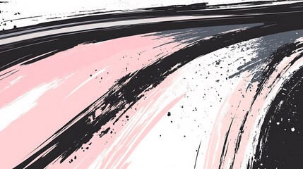 Poster - Abstract paint strokes background design
