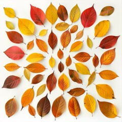 Poster - Vibrant fall foliage creating a beautiful design, capturing the essence of autumn