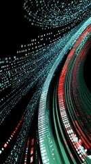 Poster - Abstract digital data stream