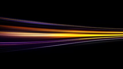 Poster - Abstract vibrant light trails