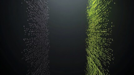Aufkleber - Abstract digital data stream (1)